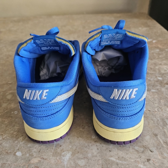 Nike Dunk Low Undefeated 5 On It Vs AF1 Blue-purple #DH6508-400 Men Size 10 - Picture 4 of 11